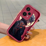 Pehme silikoonist ruudukujulise redeliga printimismustriga telefoni korpus, t&auml;iskaanega kaamera p&otilde;rutuskindel kaitse kummist &uuml;mbris Xiaomi Redmi jaoks Redmi Note 12T Pro valge
