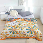 Puhast puuvillast mitmekihiline marlist k&auml;ter&auml;titekk K&otilde;ik puuvillane r&auml;tikutekk, kahekordne konditsioneer, suvine jahutuskate tekk &otilde;huke tekk voodilina 150x200