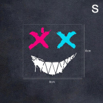 Mootorratta kiivri kleebised auto peegeldavad veekindlad naeratava n&auml;o kleebised motokrossi auto tagaakna isikup&auml;rastatud kleebised S