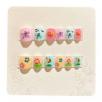 12 tk Laste multifilm kunstk&uuml;&uuml;ned armsad j&otilde;uluteemalised mustrid, surutr&uuml;kiga press k&uuml;&uuml;ntel Isekleepuvad v&otilde;ltsk&uuml;&uuml;ned isetegemise kunstkaunistus G