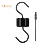 Linnus&ouml;&ouml;turi riidepuu raskeveok maksimaalse kandev&otilde;imega kahe otsaga sipelgakaitse S-kujuline konks v&auml;listingimustes koolibri s&ouml;&ouml;turi hoidja koos harjaga must