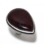 Natural Red Labradorite Gemstone 925 Sterling Silver Gift Ring Size 6 j3i30