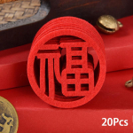 20 tk Kodukaunistus Punane Hiina kevadfestival Fu tegelaskuju aknakleebis klaaskleebised majapidamine