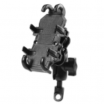 Mootorratta juhtraua Mobiiltelefoni hoidik P&otilde;rutuskindel libisemisvastane Reguleeritav v&auml;risemisvastane &Uuml;he k&auml;ega juhtimine Navigeeritav telefonikinnitus Roller ATV telefonihoidik must