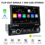 Autoraadio 1Din 7'' 2GB+64GB sisset&otilde;mmatav puuteekraan Android Multimedia Carplay universaalne autoraadio peaseade FM-navigatsiooni-GPS NO CAM