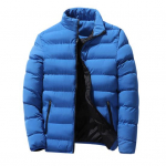 Meeste pesapallijope, krae, pikkade varrukatega, t&auml;ist&otilde;mblukuga, &uuml;hev&auml;rviline taskutega talvejope &Uuml;hev&auml;rviline v&auml;lisspordimantel M tumesinine v&auml;rv