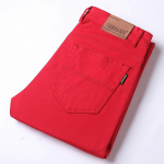 Puuvillased vabaajap&uuml;ksid meeste nelja aastaaja mudelid &Otilde;hukesed v&auml;ikesed sirged venivad punased teksap&uuml;ksid 30 punane