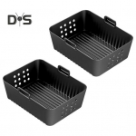 2 tk silikoonist &otilde;hufrit&uuml;&uuml;ri vooderdised Ninja SL400UK jaoks mittekleepuvast silikoonist k&uuml;psetuspannile BPA-vaba &otilde;likindla &otilde;hufrit&uuml;&uuml;ri tarvik 2pcs
