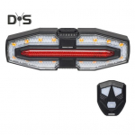 Jalgratta tagatulede reguleeritav LED-kaugjuhtimispult MTB maantee maastikuratta suunatuli veekindel laetav hele &ouml;ine rattas&otilde;idu hoiatus must