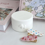 1 tk INS armas Macaron Bow &uuml;mmargune hoiukarp Kawaii t&uuml;drukute ehete juuksen&otilde;elad tolmukindel kast reisimiseks kaasaskantav v&auml;ikeste asjade korraldaja