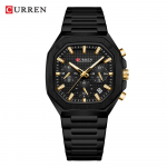 CURREN Luxury Square Sport meeste k&auml;ekell veekindel helendav kronograaf kvarts meeste k&auml;ekellad roostevabast terasest meeste k&auml;ekell