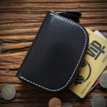 Ehtsast nahast v&otilde;tmerahakott Unisex Vintage k&auml;sitsi valmistatud l&uuml;hikese t&otilde;mblukuga autohoidiku kott kaardikohver Korraldaja majahoidja must