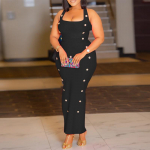 VONDA Naiste suvemood U-kaelusega varrukateta n&ouml;&ouml;pidega liibuvad kleidid S veinipunane v&auml;rv