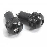 2 TK CNC Juhtraua Otsakorgid Kinnitused K&auml;epidemed Tasakaalu Pistik Kork Mootorratta Juhtraua Pistikud Universaalne must