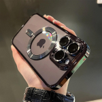 Luksuslik katmine Magsafe juhtmevaba laadimise &uuml;mbrisele iPhone 15 14 Plus 13 12 11 Pro X XR XS Max jaoks L&auml;bipaistev pehme magnetiline silikoonkate For iPhone 14 kuld