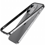 Alumiiniumisulamist raamiga telefoni&uuml;mbris iPhone 16 Pro Max 15 Pro 14 Plus 13 12 11 jaoks p&otilde;rutuskindel &uuml;hev&auml;rviline raam ilma kukkumisvastaste nurkadeta kaitseraua kate iPhone 15 Pro Max