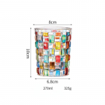 Klassikalised Itaalia Zecchin Design Mitmev&auml;rvilised Kristallviskiklaasid Gooti Old Fashioned Rock-klaas K&auml;sitsi maalitud S&auml;delev V&auml;rviline Viskiklaas 270-310ml