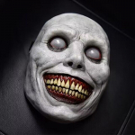 &Otilde;udusfilm Eksortsist naeratav n&auml;gu deemoni mask Cosplay kurja jube kummitus pealuu plastikmaskid Halloweeni karnevalipeo kost&uuml;&uuml;mirekvisiidid A