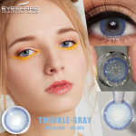 EYESHARE 1 Pair Blue Contact Lenses for Eyes Natural Colors 14.5mm Gray Colorful Cosmetic Yearly