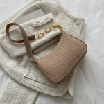 Lady Felt Armpit Design Luksuslik kott, v&auml;lja antud moodne naiste k&auml;ekott Poolkuu all oleva v&auml;ikese ruudukujulise koti all 20x6x14cm must