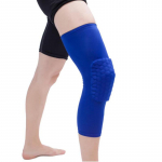 P&otilde;lvekompressioonvarrukas P&otilde;lvekaitsmete jalavarrukas korvpalli, v&otilde;rkpalli ja t&otilde;stmise jaoks Blue long knee pads - M