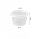 &Uuml;hekordselt kasutatav Passion Fruit Box Dip Box Maitseainekarp Sidruni s&uuml;gavk&uuml;lma kast Takeout Kaubanduslik talla-ingverikarp Round 25ML 50 packs