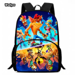 Multikas koolikott, Anime Crash Bandicoot koolikott poistele t&uuml;drukutele, Suure mahutavusega lastekott 1.-4. klassile