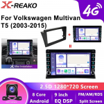 Android Volkswagen Multivan T5 2003 2004 -2015 jaoks Autoraadio Navigatsioon Multimeediam&auml;ngija Stereo GPS WiFi 4G 8-tuumaline DSP Carplay+Auto 8 core 4GB+64GB