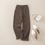 Naiste s&uuml;gis- ja talve pluss suuruses paksendatud lahtised sirge l&otilde;ikega p&uuml;ksid soojad p&uuml;ksid mugavad k&otilde;rge v&ouml;&ouml;kohaga vabaaja v&auml;lip&uuml;ksid XS