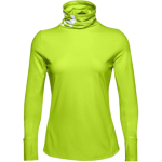 Under Armour Qualifier ColdGear&reg; Hingav K&otilde;rge Kaelusega Helkuriga Jooksuspordi Pikkade Varrukatega T-s&auml;rk Naiste topid Roheline 1356215-394 S yellow