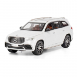 1/24 Benz Maybach GLS63 Sulamist Luxy Auto Mudel Valatud Metallist M&auml;nguauto Mudeli Kogu Heli ja Valgus K&otilde;rge Simulatsioon Laste Kingitus valge