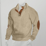 Meeste Temu Kampsun Meeste S&uuml;gisene Ja Talvine Kitsa L&otilde;ikega P&uuml;stkaelusega Pikkade Varrukatega Jacquard Kootud Jumper S khaki