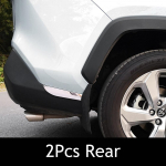 2/4 tk Autostiil Roostevaba Eesmine Tagumine Kaitseraua Kaitseliist Toyota RAV4 RAV-4 XA50 2019 2020 Auto Tarvikud
