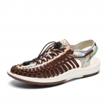 Mood2024 Uus Saabumine Suvi Meeste Kingad Hingavad Ranna Loaferid K&auml;sitsi Kootud Rooma Sandaalid K&otilde;rge Kvaliteediga Meeste Mugavad Balleriinad 35