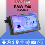 Android Carplay autoraadio BMW E46 1998-2006 jaoks Multimeediam&auml;ngija Peaseade Stereo GPS Navigatsioon BT WIFI 2+32GB 1+16GB
