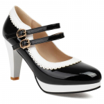 Mood Elegantsed K&otilde;rged Kontsad Mary Janes Kingad Naine Pumbad Suur Suurus 45 Rihmad Roheline Sinine Punane Kontsaga Peo Pulma Kontori Kingad Daamid 34 must