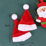 2tk Nukumaja miniatuurne j&otilde;uluvana-m&uuml;ts Nukk Red Hat Xmas Home Decor 3*5cm