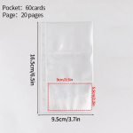 V&auml;rviline Binder Album A6 Binder Fotokaardi hoidja Kpop Fotokaardid Koguge raamatu sisemised lehed Fotokaitse Salvestusalbum