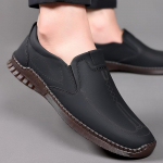 Moodsad meeste vabaajajalatsid Mokassiinid 2024 Uus Mood K&auml;sit&ouml;&ouml;na Valmistatud Retro Lamedad Laisad S&otilde;idujalatsid Zapatos Hingavad Vabaaja Hombres Meeste Jalan&otilde;ud 38 must