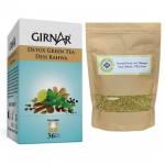 Girnar Detox roheline tee (36 teepakki) + Jyoti Beni Mukhwas r&ouml;stitud saun Dhaniya Daal Tilli, Ajwaini ja Suwaga 250g