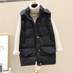 Naiste alla puuvillane vest S&uuml;gis ja talv Uus Kapuutsiga &Otilde;pilase Vaba Moodne Vest Puuvillane Vest Jakk Trend M [Recommended below 52.5 kg] beige