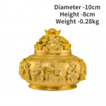 Hiina puhtast vasest aardepoti kaunistused viiesuunalised rikkuse jumala aardepott Zhaocai kodu elutuba kontoripoe kaunistused