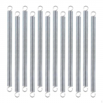12x Extension Spring Double Hook Ends Multifunctional 0.047 inch Steel for Industrial Door