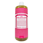 dr. Bronner's Rose Puhta Kastiilia Seebi Kehapesugeel Roosi L&otilde;hnaga, 1 tk, 950 ml white