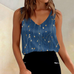 Naiste satiinist topid, V-kaelusega vabaaja Cami varrukateta pluusid, suvine p&otilde;hiline tanks&auml;rk L sinine