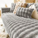 Super Soft Rabbit pl&uuml;&uuml;sist diivanimatt libisemisvastane paks diivanipadi elutuppa talviseks soojaks L-kujuliseks universaalseks diivanikatted A 70x70