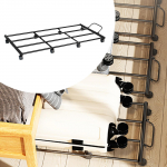 under Bed Storage Flat Drawer with Wheels Large Capacity Container Rack Underbed Organizer