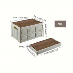 Outdoor Camping kokkupandav kast puidust kaanega auto hoiukastiga toidu organiseerimiskonteiner majapidamise suure mahutavusega hoiukasti jaoks