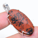 Mahogany Obsidian Handmade 925 Sterling Silver Jewelry Pendant 1.89 s8w44