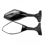 Tahavaatepeegliga integreeritud k&uuml;ljepeeglid mootorratta LED-suunatulepeeglid 1 paar mootorratta tarvikuid suunatuled must